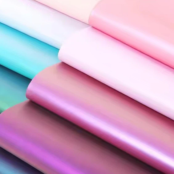 Premium Color Change Chameleon Vinyl PU Vinyl Faux Leather Roll For Making Bags DIY Wallet