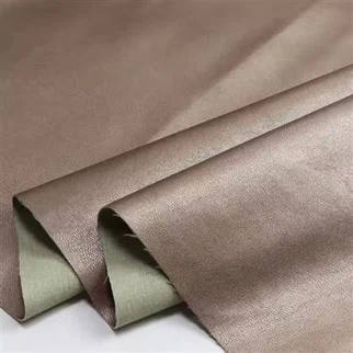 اللؤلؤ البني فو بوري من الجلد النسيج الجديد لعمل قطعة قماش مصنوعة من الأزياء السترة السترة السترة الاصطناعية المواد