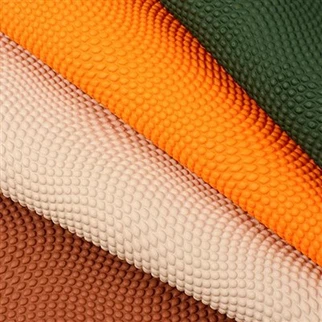 حبة كرة السلة PVC منتقزة على غرار الجلد الاصطناعي الاصطناعي لمقاعد سيارة كيس الكرة تزيين نسيج جلد فو