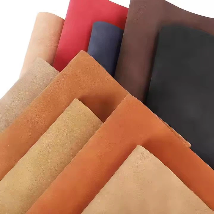 Soft PU Solid Frosted Textured Vegan Suede Faux Synthetic Leather Rolls For Luggage Sofa Bag Handicraft DIY Projects